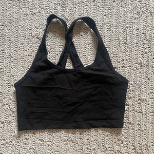 TNA black crop top